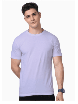 Everyday Men Suprima Purple Solid Round Neck T-shirt